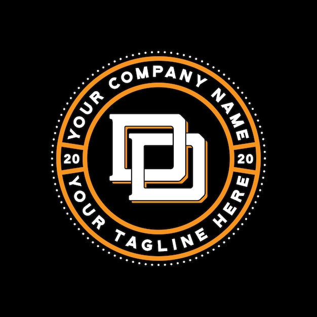 Dd monogram  logo design