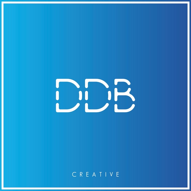 Ddb premium vector laatst logo design creatief logo vector illustratie minimaal logo monogram