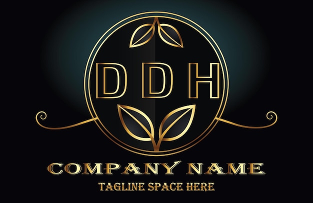 Vector ddh letter logo