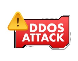 Ddos attack hacker bomb denial of service vector stock illustration