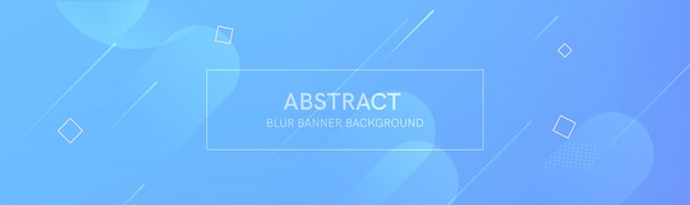 De abstracte banner met de verloopvormen en de wazige achtergrond met lichte kleuren. De dynamische vormsamenstelling.