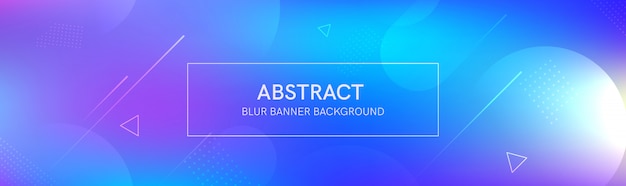 De abstracte banner met de verloopvormen en de wazige achtergrond met lichte kleuren. de dynamische vormsamenstelling.