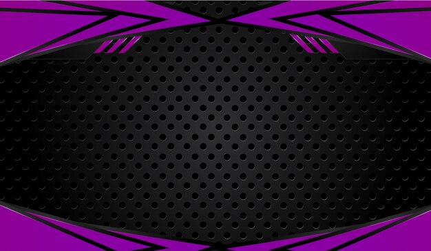 De abstracte vector grafische achtergrond van het brochureontwerp purper en zwart. Trekt 2018