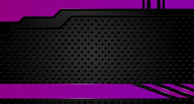 De abstracte vector grafische achtergrond van het brochureontwerp purper en zwart. Trekt 2018