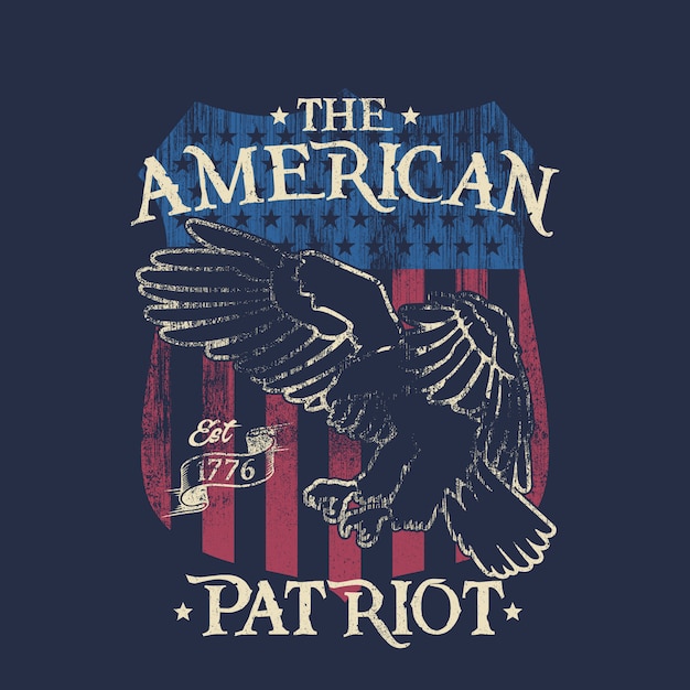 Vector de amerikaanse patriot