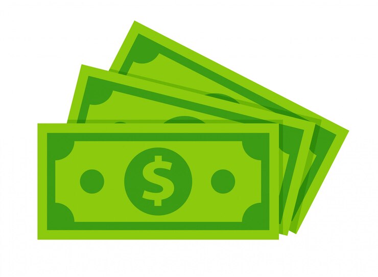 Vector de bankbiljetten van de dollar isoleren op wit