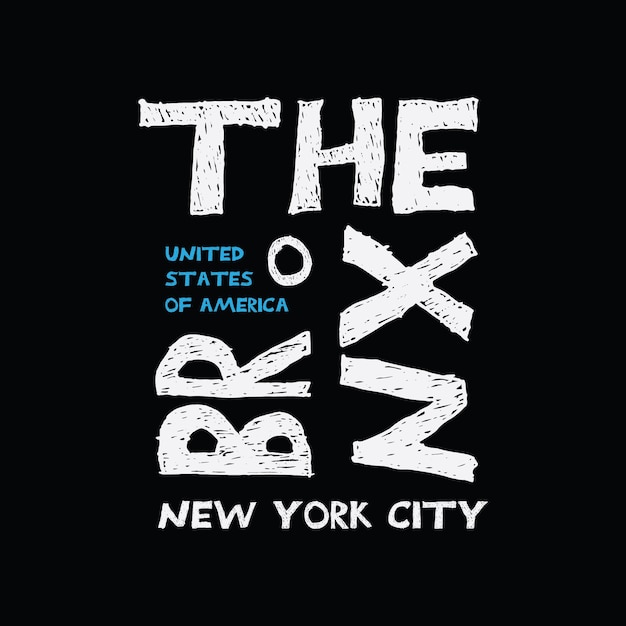 De bronx typografie vector t-shirt ontwerp illustratie