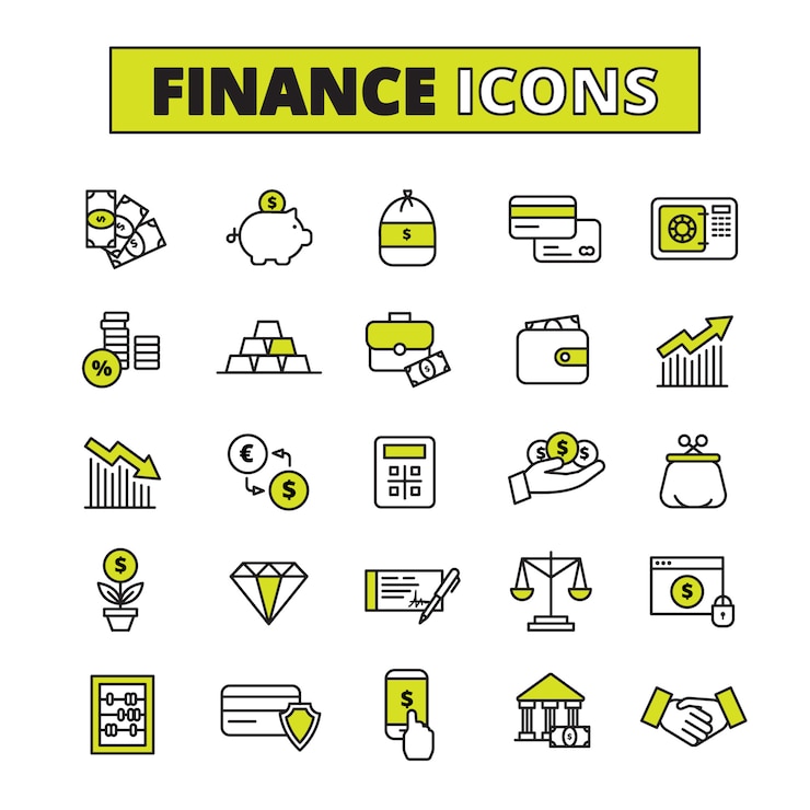 Vector de financiënzaken beveiligde gelduitwisseling en de pictogrammen van de besparingsbankverrichtingen geschetste pictogrammen plaatsen abstracte vector geïsoleerde illustratie