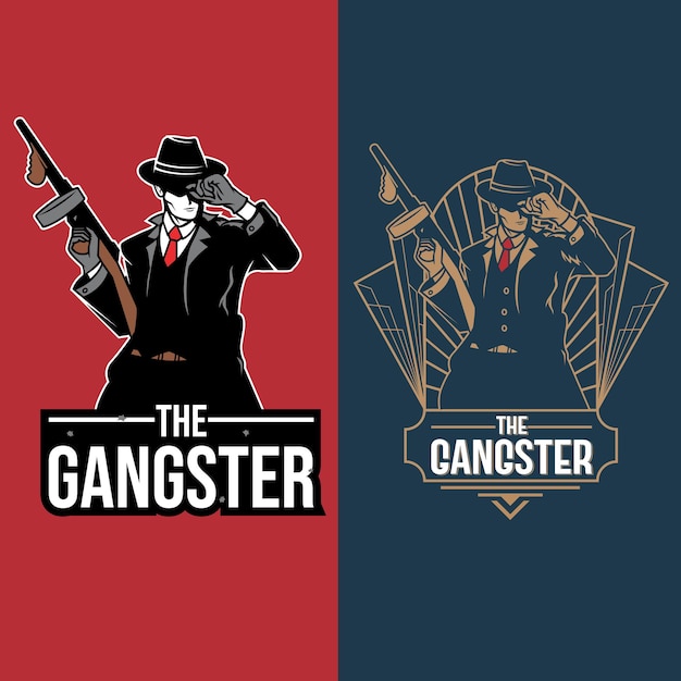 De gangster-insigne-set