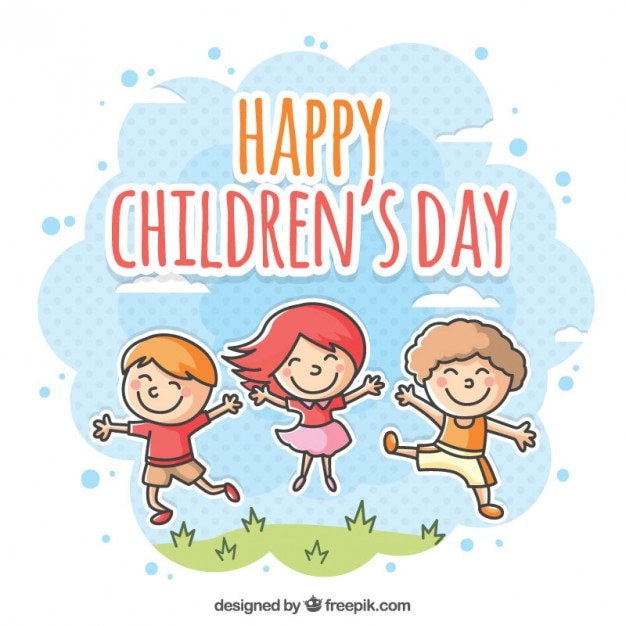 De gelukkige kinderen dag illustratie