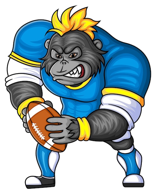 De gorillamascotte van American football