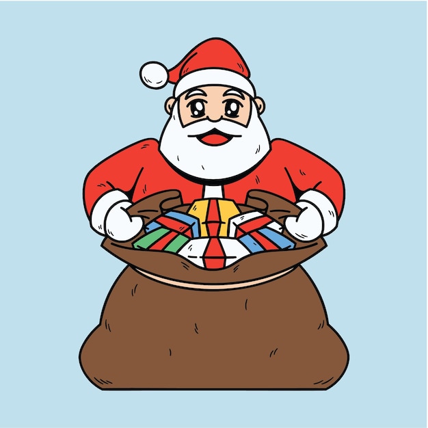 Vector de kerstman.