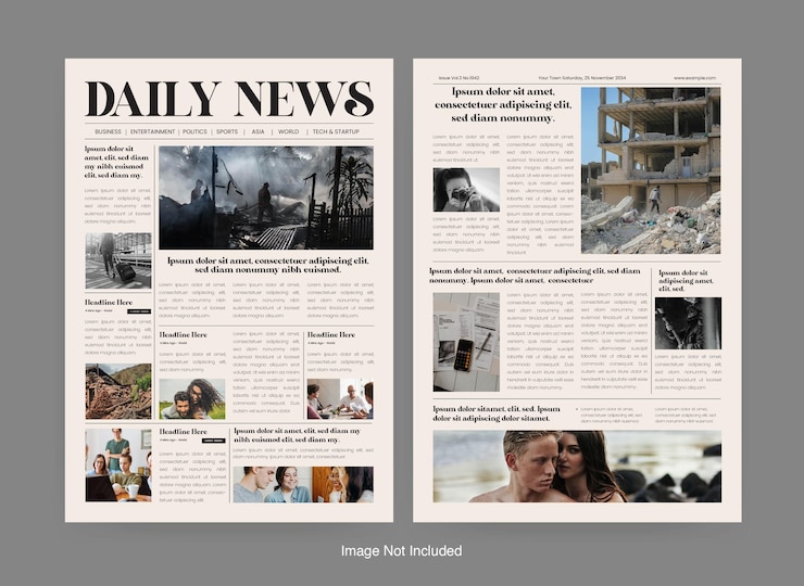 Vector de krant daily news