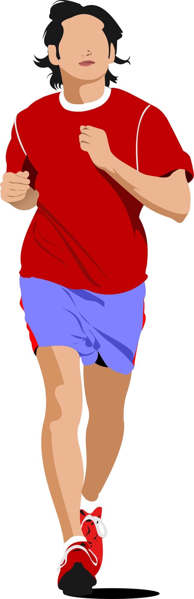 Vector de lopende mensen vector illustratie