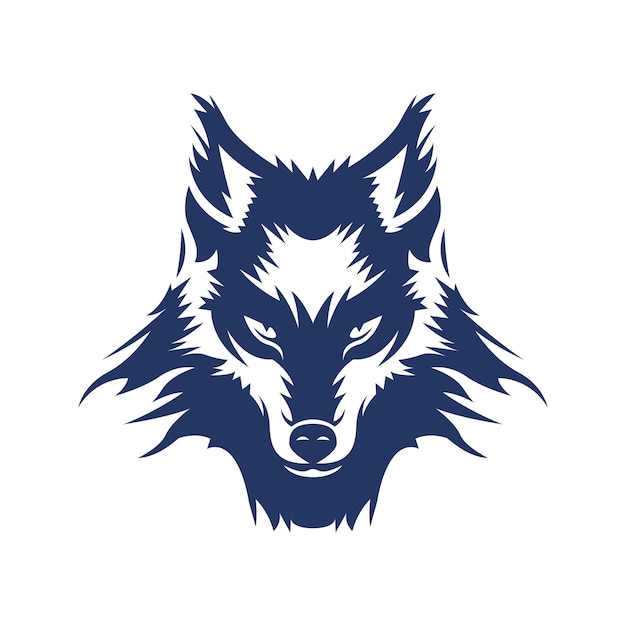 De majestueuze wolf een symbool van macht en wijsheid mascotte logo concept vector illustratie cartoon geschikt voor logo behang banner kaart boek illustratie t-shirt sticker cover etc