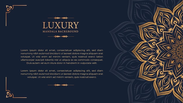 De mandala arabesque sierachtergrond van de luxe