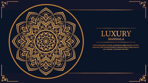 De mandala arabesque sierachtergrond van de luxe