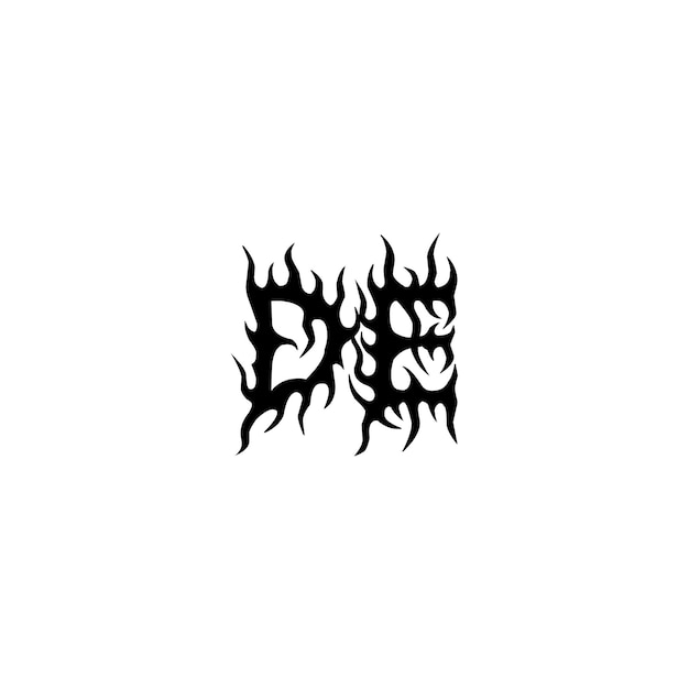 DE monogram logo design letter text name symbol monochrome logotype alphabet character simple logo