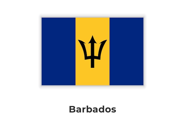 De nationale vlag van Barbados