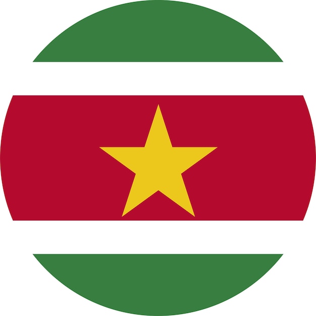De nationale vlag van de wereld Suriname