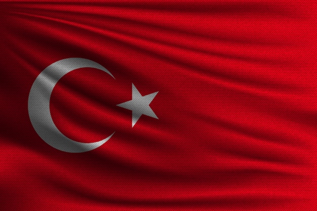 De nationale vlag van Turkije.