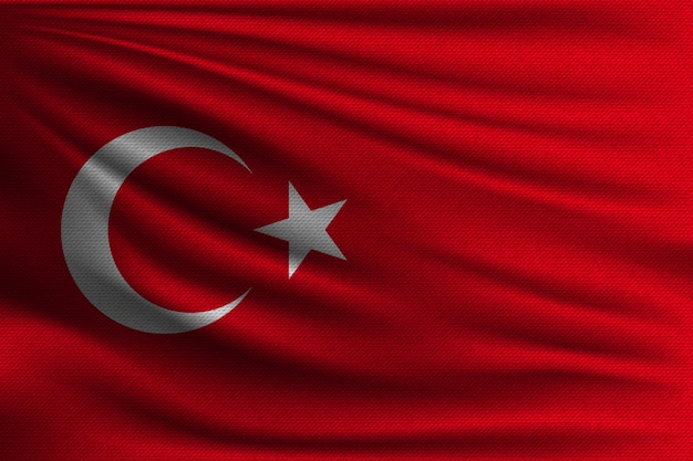 De nationale vlag van turkije.