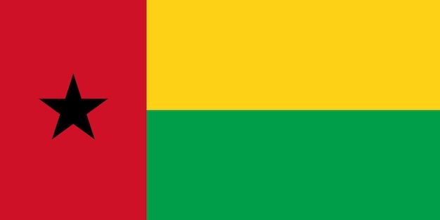 De nationale vlag van vectorillustratie met officiële kleur en verhouding