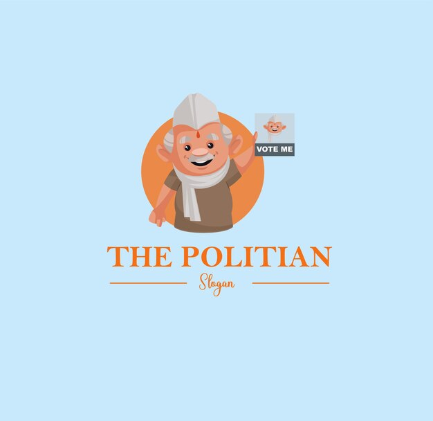 De Politian vector mascotte logo sjabloon