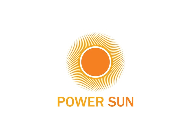 De Power Sun-logosjabloon