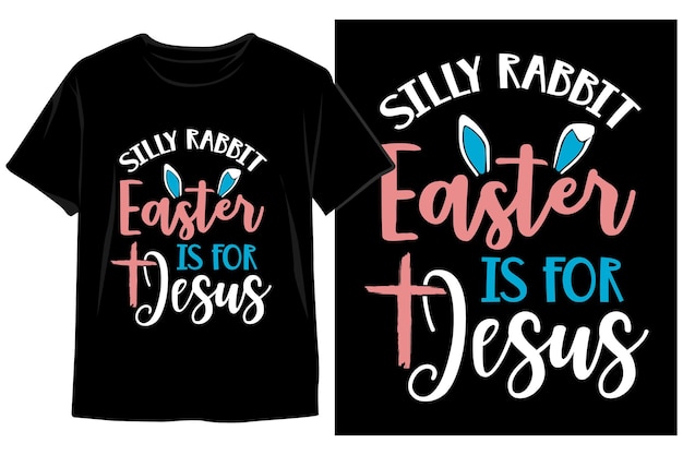 De t-shirts van Pasen die zeggen dwaas konijn Pasen is voor Jesus