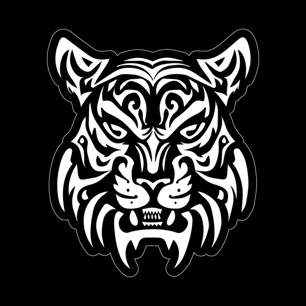 De ultieme sticker voor liefhebbers van The Tiger Print Ready Design