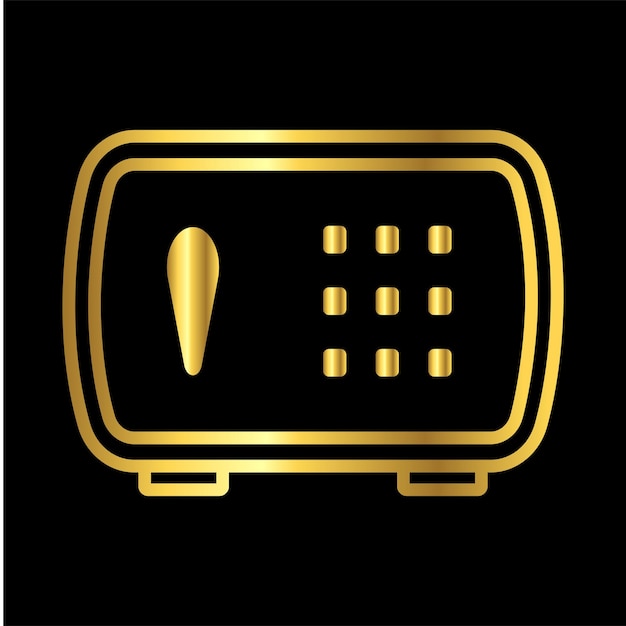 De Ultimate Safe Box Icon vector sjabloon plat