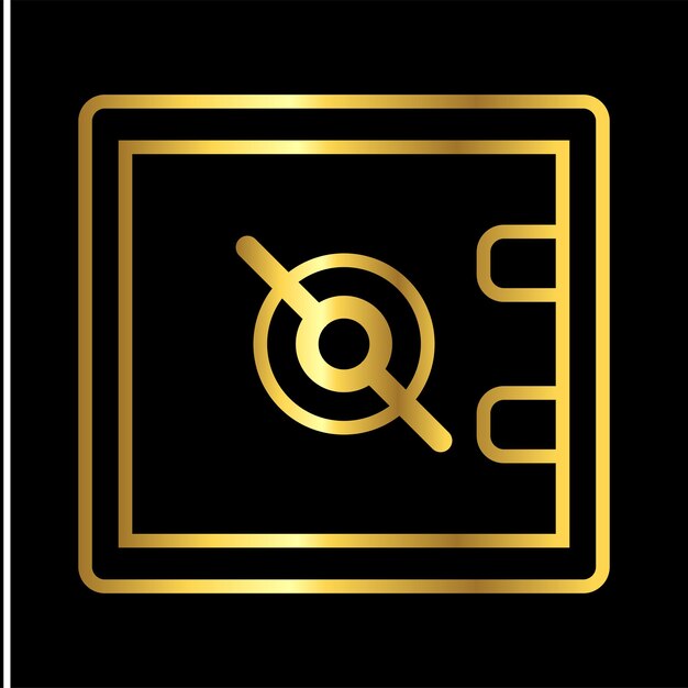 De Ultimate Safe Box Icon vector sjabloon plat