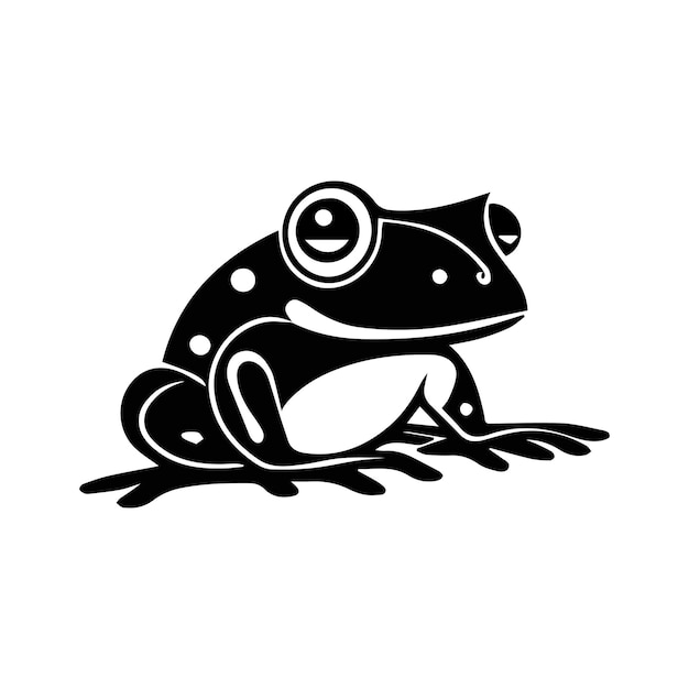 De vector Frog Art Iconen en Grafieken