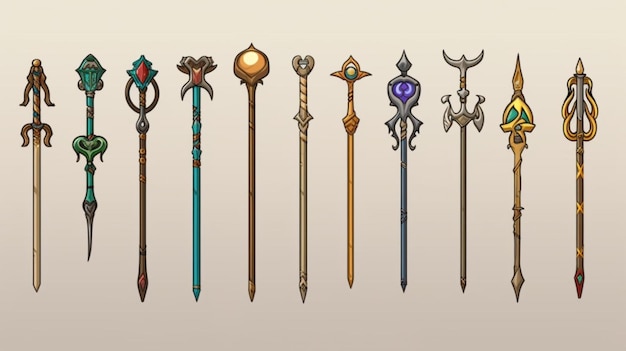 Vector de vele verschillende soorten zwaarden