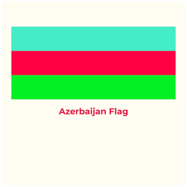 De vlag van Azerbeidzjan