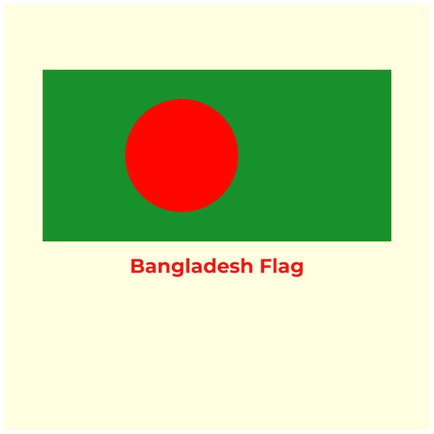 Vector de vlag van bangladesh