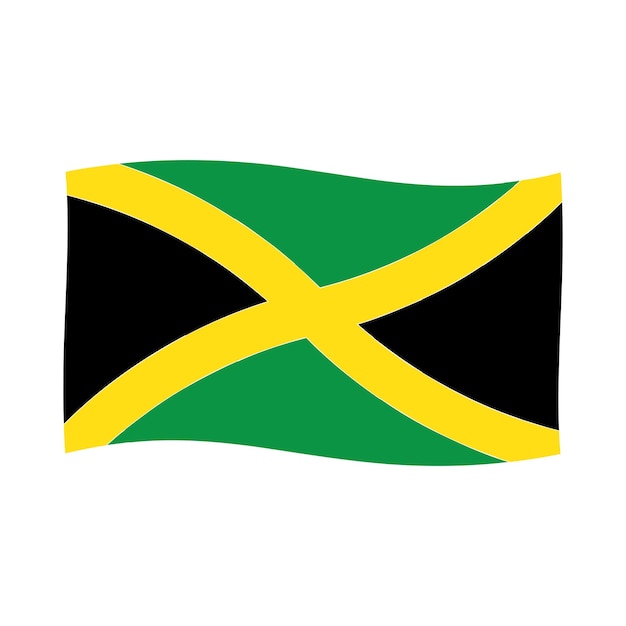 De vlag van Jamaica.