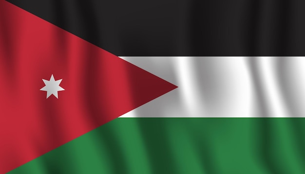 De vlag van palestina is een symbool van het land