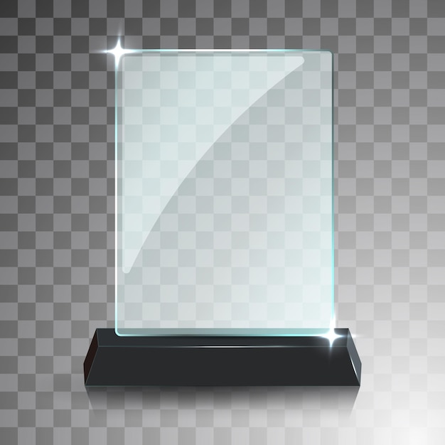 De winnaar van de Glass Trophy Award krijgt een kristalprijs en een ondertekende acryl trofee.