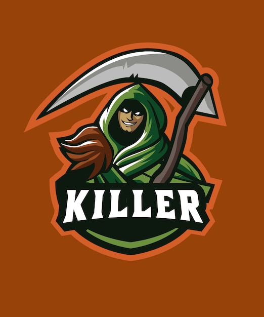 Vector dead killer e sports-logo