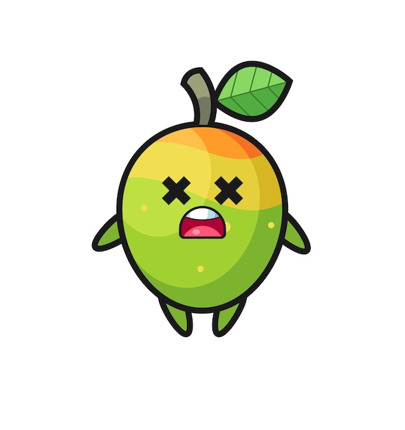 The dead mango mascot character