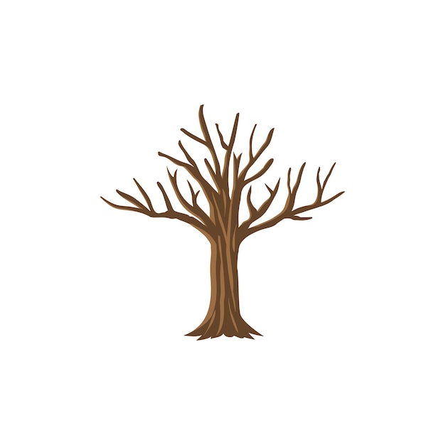 Dead tree illustration clipart icon