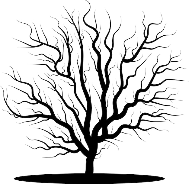 Мертвое дерево для создания ночных или страшных пейзажей