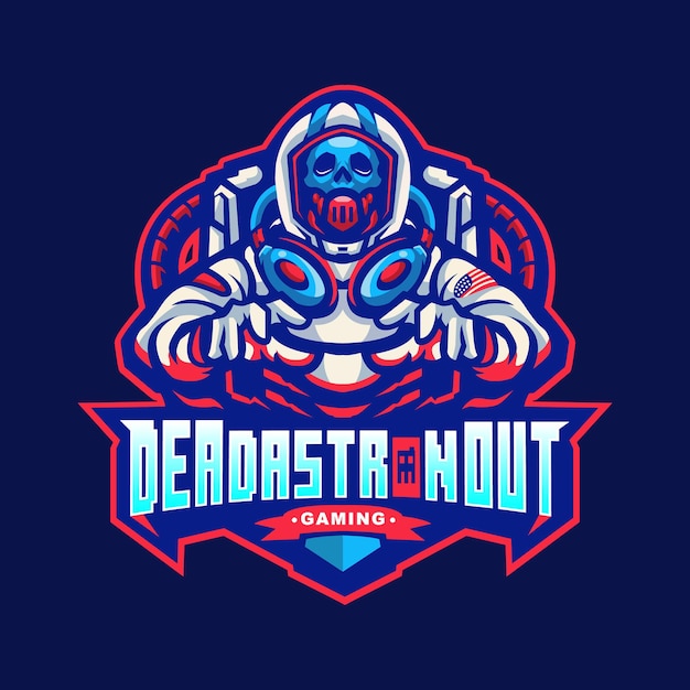 Deadastronout mascot logo