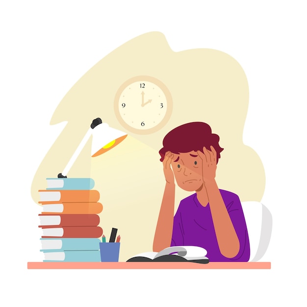 Sad student Vectors &amp; Illustrations for Free Download | Freepik