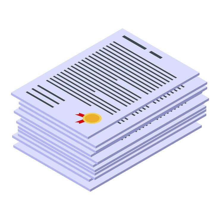Vector deadline work papers icon isometric of deadline work papers vector icon for web design isolated on white background