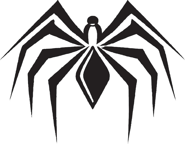 Vettore di icone del logo di deadly spider