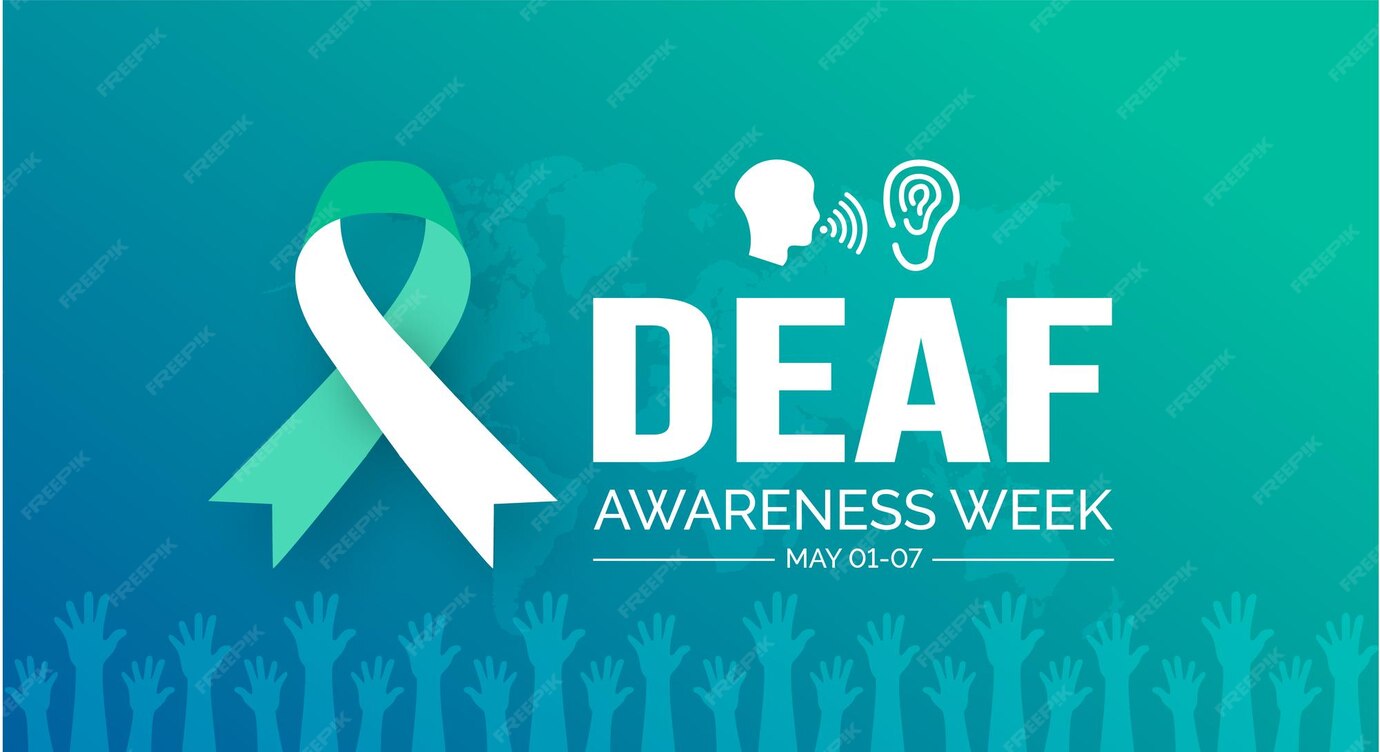 Premium Vector Deaf Awareness Week background or banner design