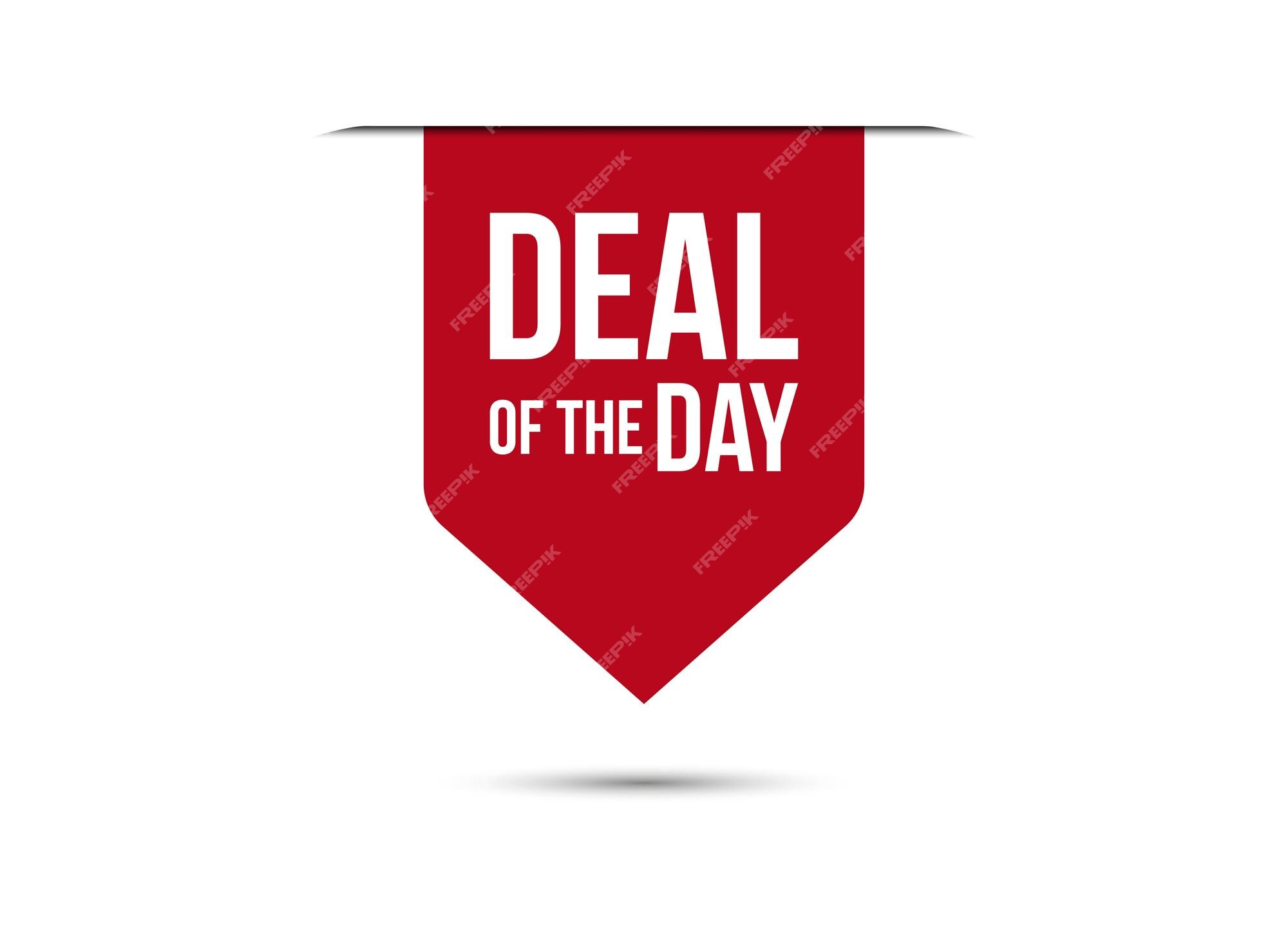 Deal Of The Day, Red Vector Deal Of The Day, Banner Deal Of The